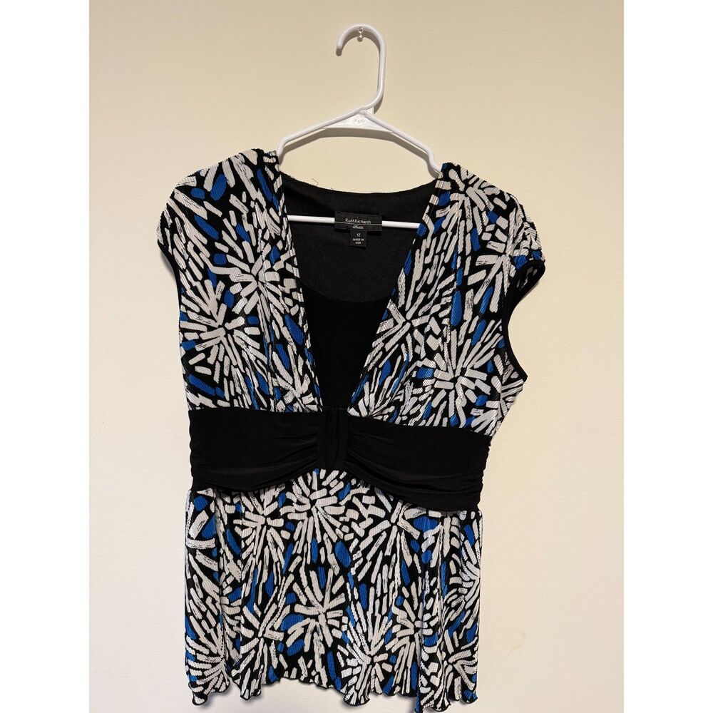 Vintage Y2K R&M Richards Patterned Sleeveless Top
